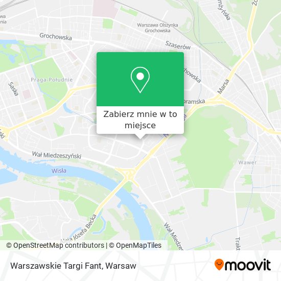 Mapa Warszawskie Targi Fant