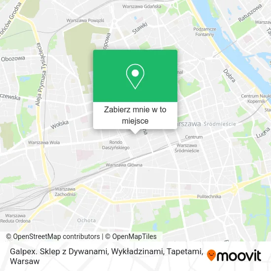 Mapa Galpex. Sklep z Dywanami, Wykładzinami, Tapetami