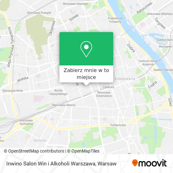 Mapa Inwino Salon Win i Alkoholi Warszawa