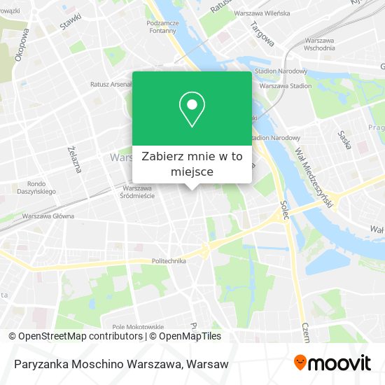 Mapa Paryzanka Moschino Warszawa