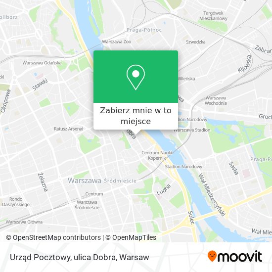 Mapa Urząd Pocztowy, ulica Dobra