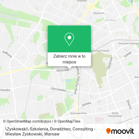 Mapa \Zyskowski\ Szkolenia, Doradztwo, Consulting - Wiesław Zyskowski