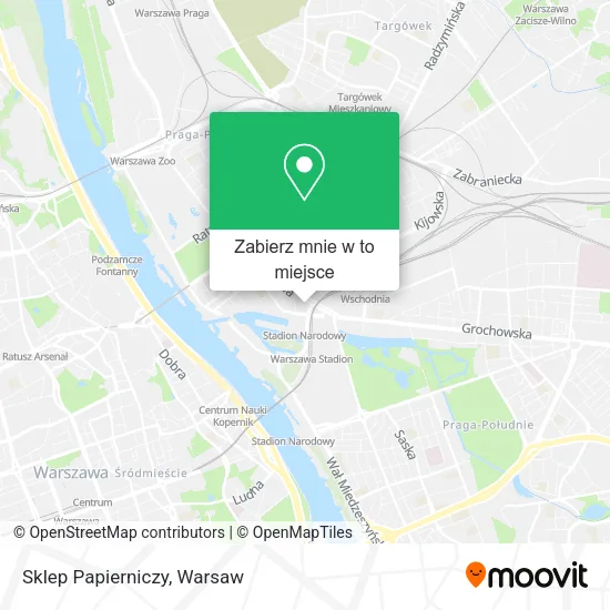 Mapa Sklep Papierniczy