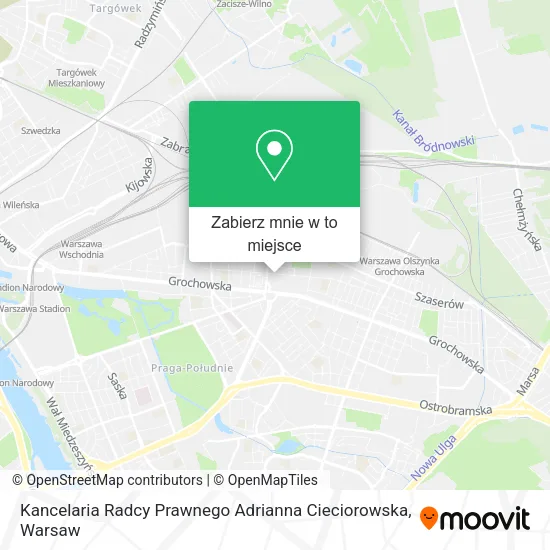 Mapa Kancelaria Radcy Prawnego Adrianna Cieciorowska