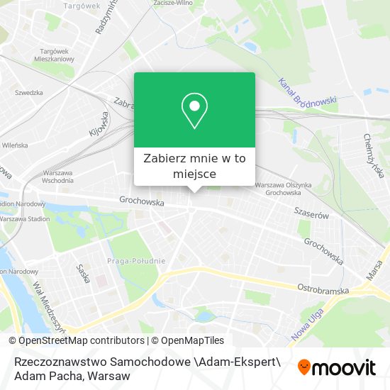 Mapa Rzeczoznawstwo Samochodowe \Adam-Ekspert\ Adam Pacha