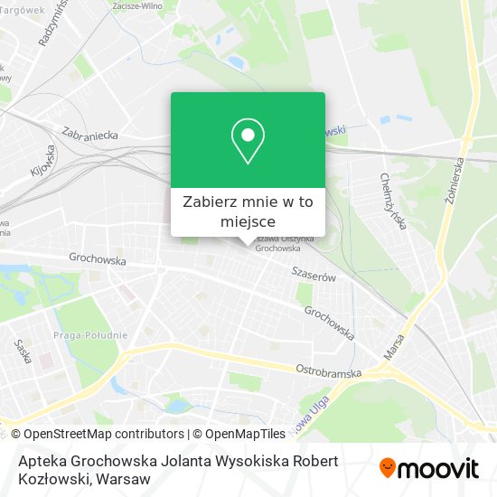 Mapa Apteka Grochowska Jolanta Wysokiska Robert Kozłowski