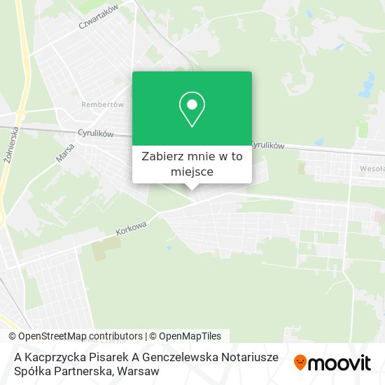 Mapa A Kacprzycka Pisarek A Genczelewska Notariusze Spółka Partnerska