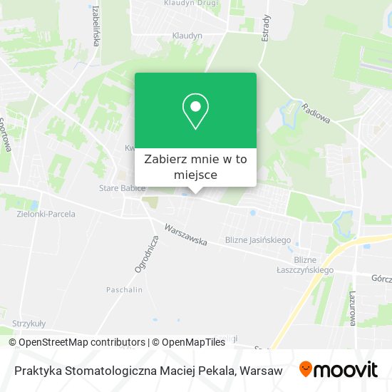 Mapa Praktyka Stomatologiczna Maciej Pekala