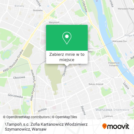 Mapa \Tampol\ s.c. Zofia Kartanowicz Włodzimierz Szymanowicz