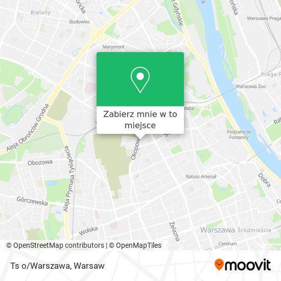 Mapa Ts o/Warszawa