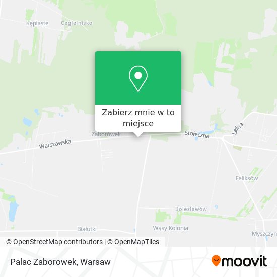 Mapa Palac Zaborowek