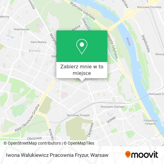 Mapa Iwona Walukiewicz Pracownia Fryzur