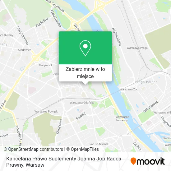 Mapa Kancelaria Prawo Suplementy Joanna Jop Radca Prawny