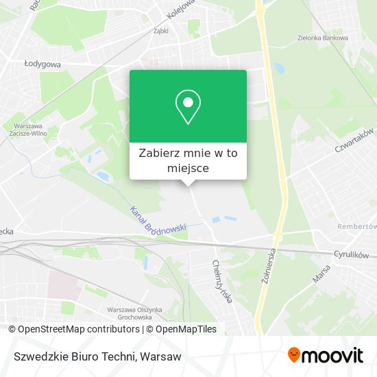 Mapa Szwedzkie Biuro Techni