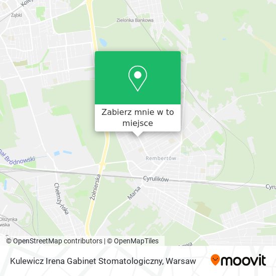 Mapa Kulewicz Irena Gabinet Stomatologiczny