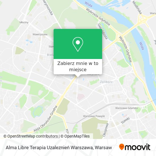 Mapa Alma Libre Terapia Uzaleznień Warszawa