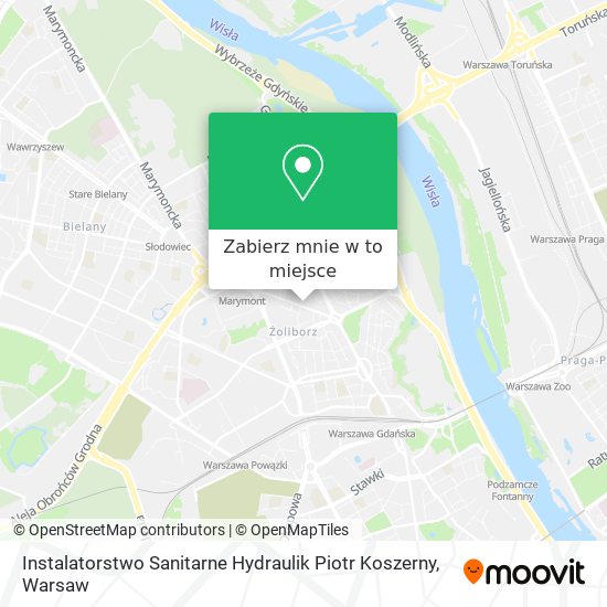 Mapa Instalatorstwo Sanitarne Hydraulik Piotr Koszerny