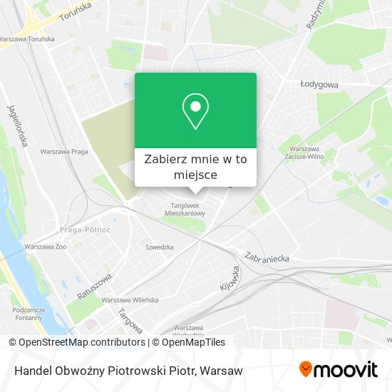 Mapa Handel Obwoźny Piotrowski Piotr