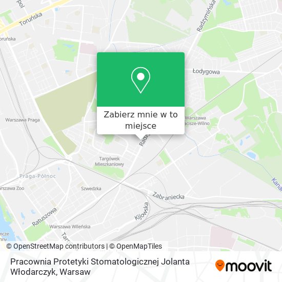 Mapa Pracownia Protetyki Stomatologicznej Jolanta Włodarczyk