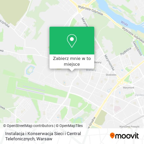 Mapa Instalacja i Konserwacja Sieci i Central Telefonicznych