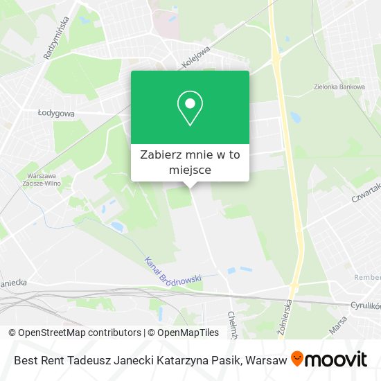 Mapa Best Rent Tadeusz Janecki Katarzyna Pasik