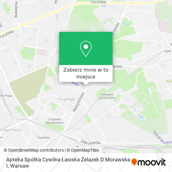 Mapa Apteka Spółka Cywilna Łasiska Żelazek D Morawska I