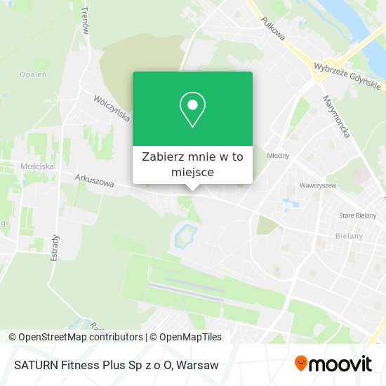 Mapa SATURN Fitness Plus Sp z o O