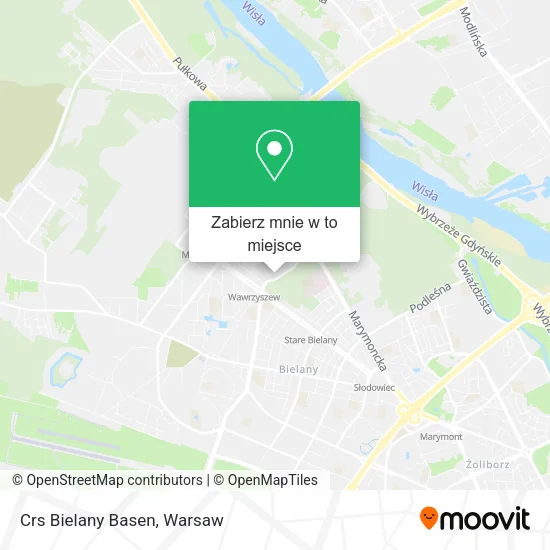 Mapa Crs Bielany Basen