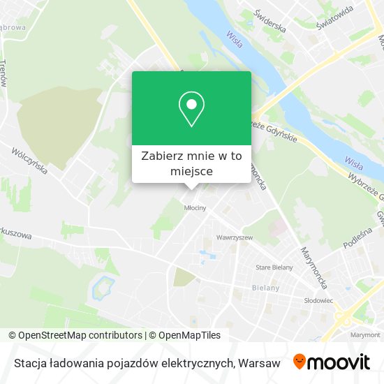 Mapa Stacja ładowania pojazdów elektrycznych