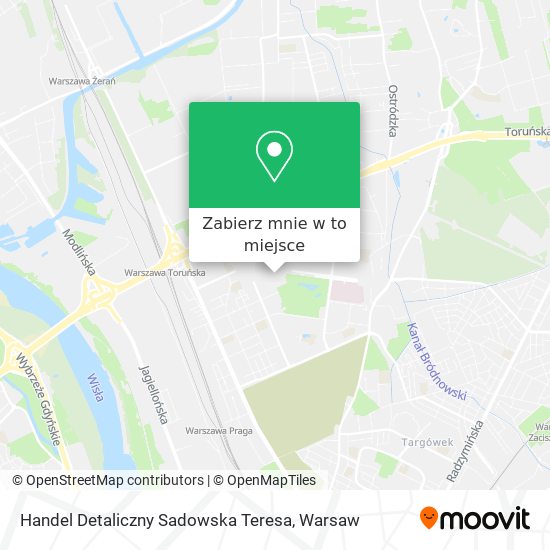 Mapa Handel Detaliczny Sadowska Teresa