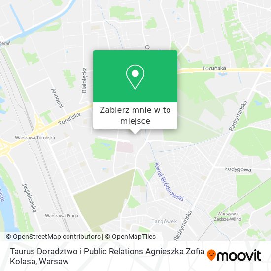 Mapa Taurus Doradztwo i Public Relations Agnieszka Zofia Kolasa