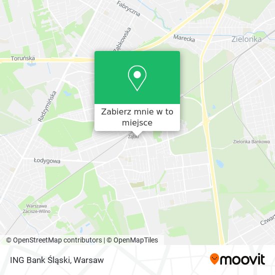 Mapa ING Bank Śląski