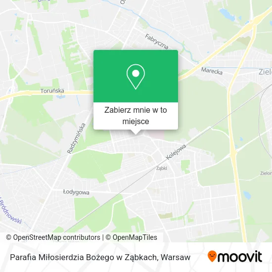 Mapa Parafia Miłosierdzia Bożego w Ząbkach