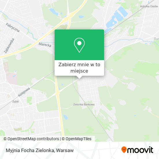 Mapa Myjnia Focha Zielonka