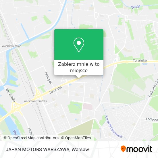 Mapa JAPAN MOTORS WARSZAWA