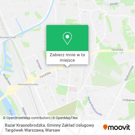 Mapa Bazar Krasnobrodzka. Gminny Zakład Usługowy Targówek Warszawa