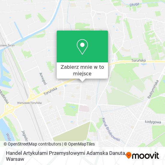 Mapa Handel Artykułami Przemysłowymi Adamska Danuta