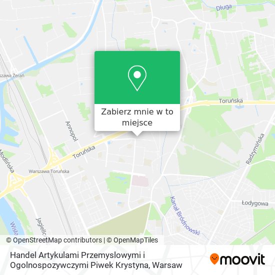 Mapa Handel Artykulami Przemyslowymi i Ogolnospozywczymi Piwek Krystyna