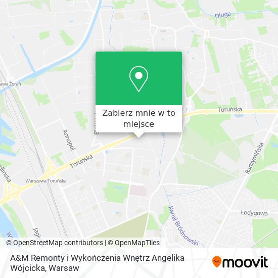 Mapa A&M Remonty i Wykończenia Wnętrz Angelika Wójcicka