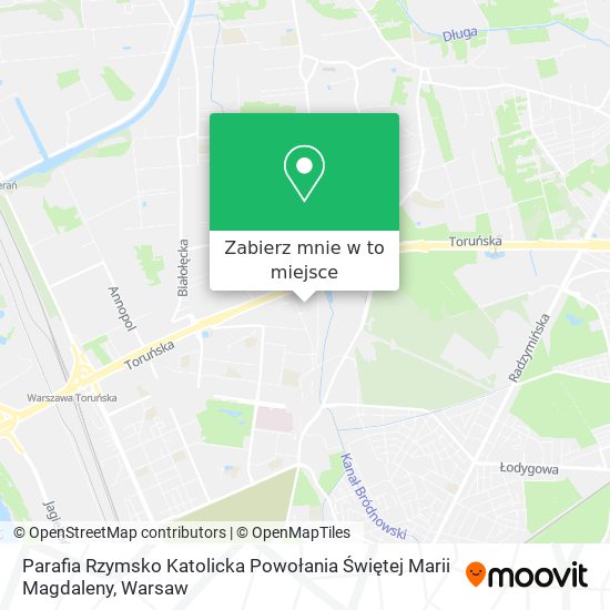 Mapa Parafia Rzymsko Katolicka Powołania Świętej Marii Magdaleny