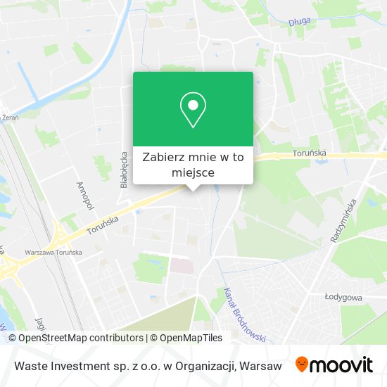 Mapa Waste Investment sp. z o.o. w Organizacji