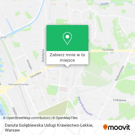 Mapa Danuta Gołębiewska Usługi Krawiectwo-Lekkie