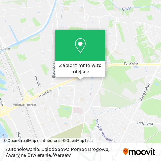 Mapa Autoholowanie. Całodobowa Pomoc Drogowa, Awaryjne Otwieranie