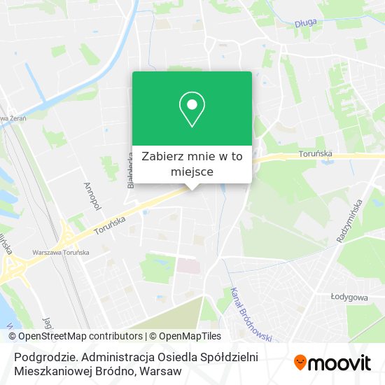 Mapa Podgrodzie. Administracja Osiedla Spółdzielni Mieszkaniowej Bródno