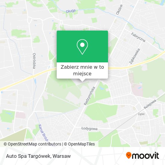 Mapa Auto Spa Targówek