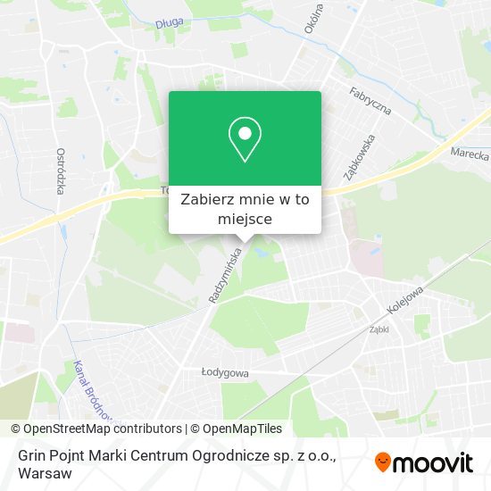 Mapa Grin Pojnt Marki Centrum Ogrodnicze sp. z o.o.