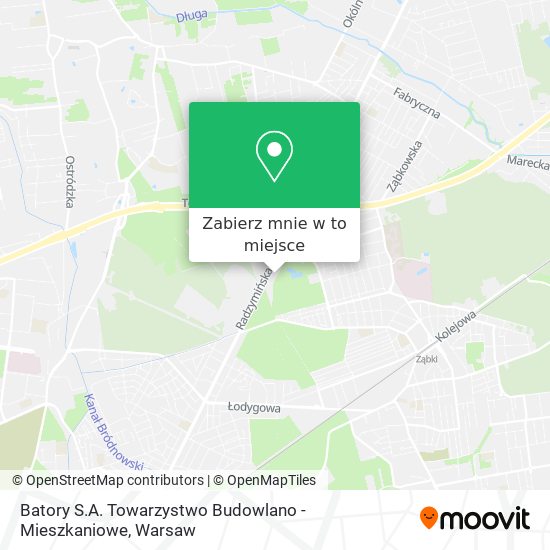 Mapa Batory S.A. Towarzystwo Budowlano - Mieszkaniowe