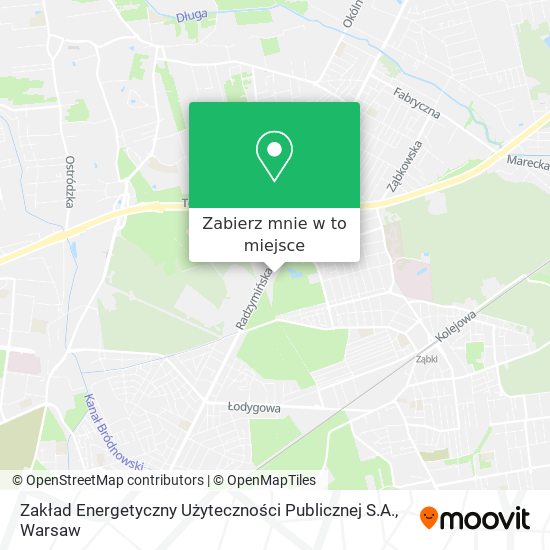 Mapa Zakład Energetyczny Użyteczności Publicznej S.A.