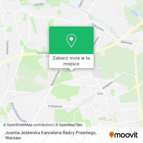 Mapa Joanna Jeżewska Kancelaria Radcy Prawnego