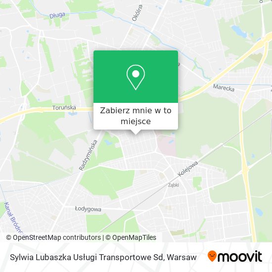 Mapa Sylwia Lubaszka Usługi Transportowe Sd